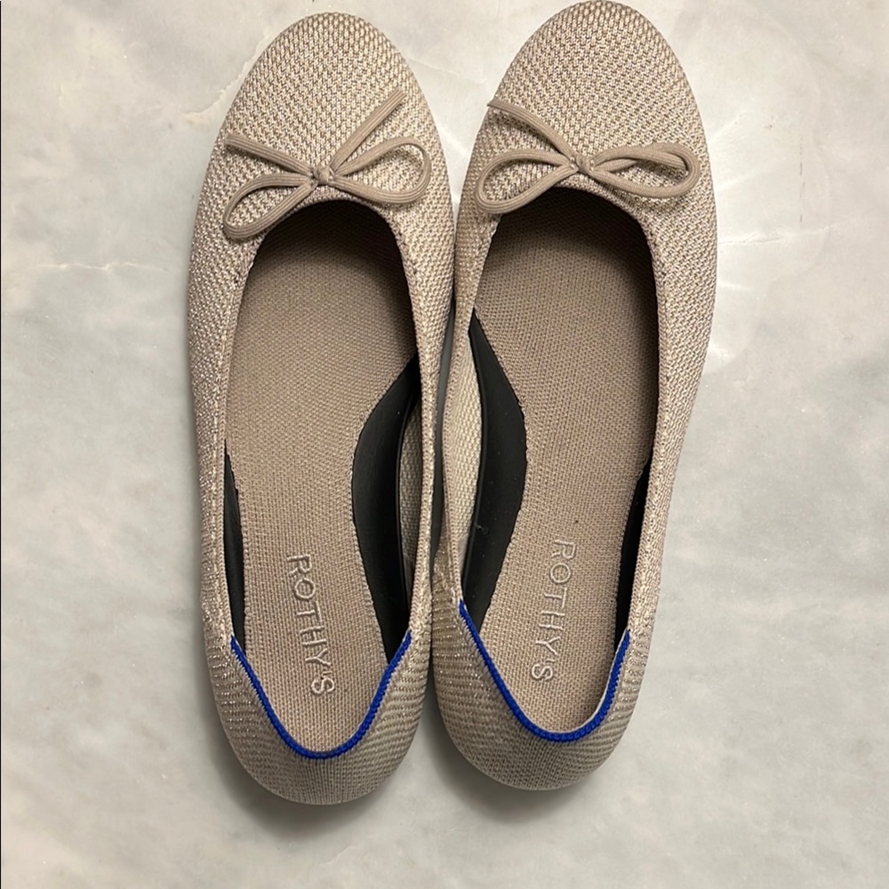 Rothy's Tan Ballet Flats